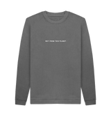 Slate Grey Printed Sweater Front