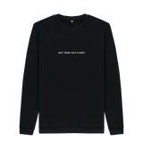 Black Printed Sweater Front