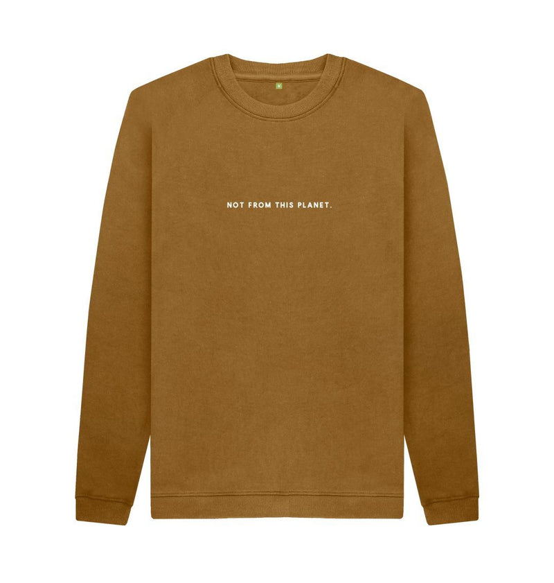 Brown Not From This Planet Sweatshirt (Unisex)