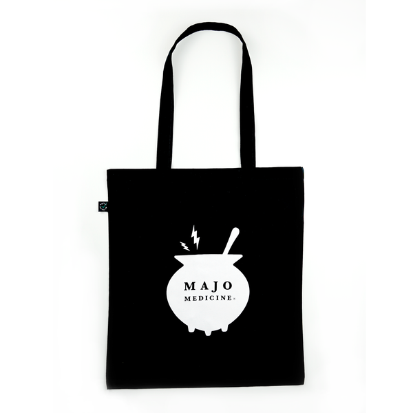 Majo Medicine Black Organic Eco Tote Bag