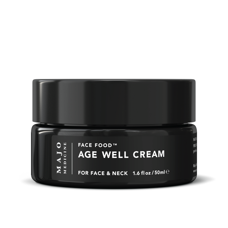 Face Food Age Well Cream 50ml black jar by Majo Medicine